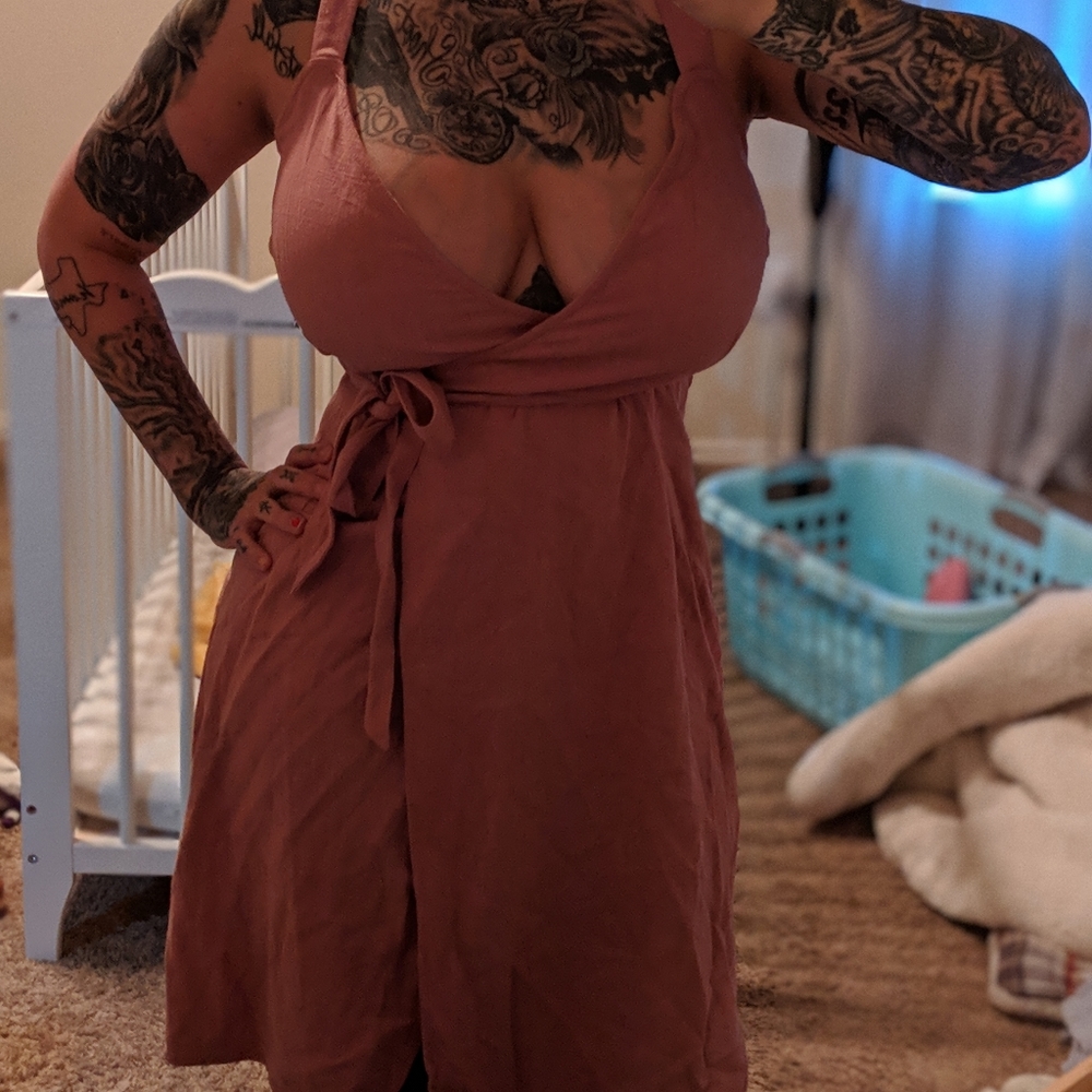 Tie around dress
